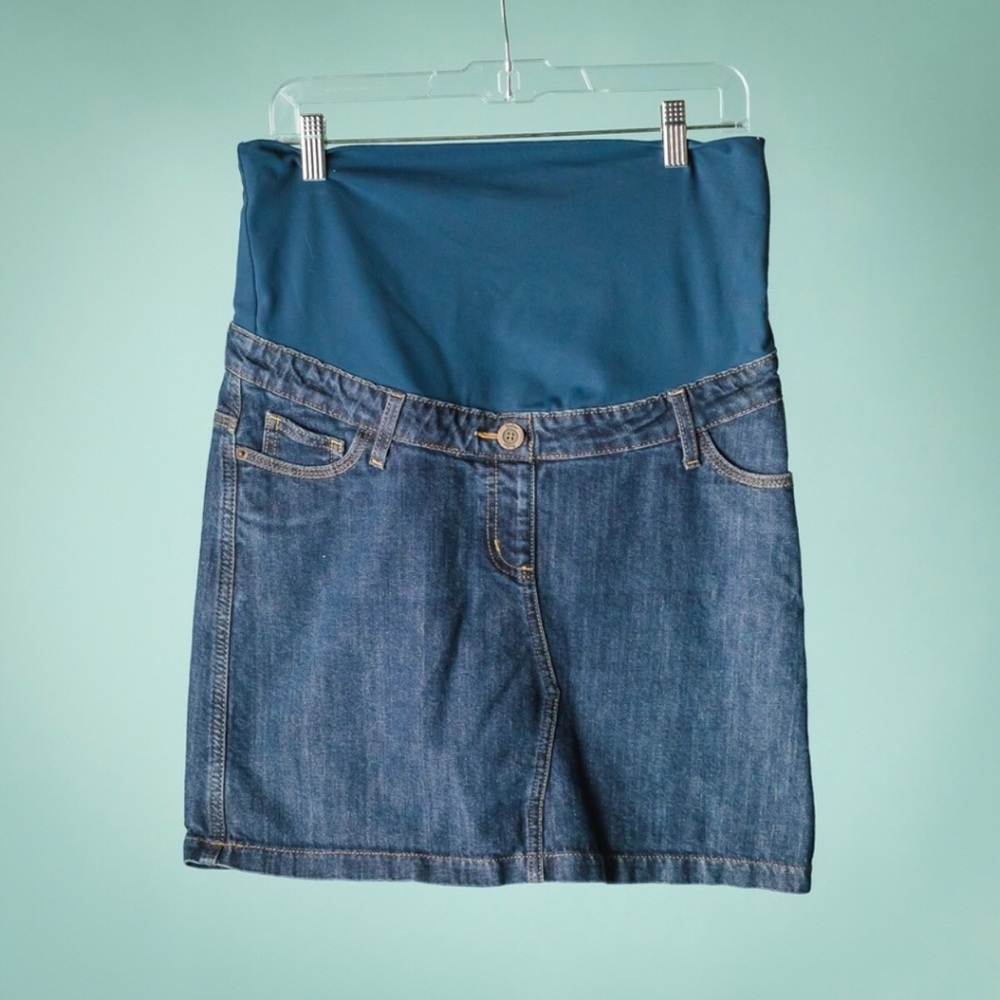 Jean Denim Maternity Skirt
